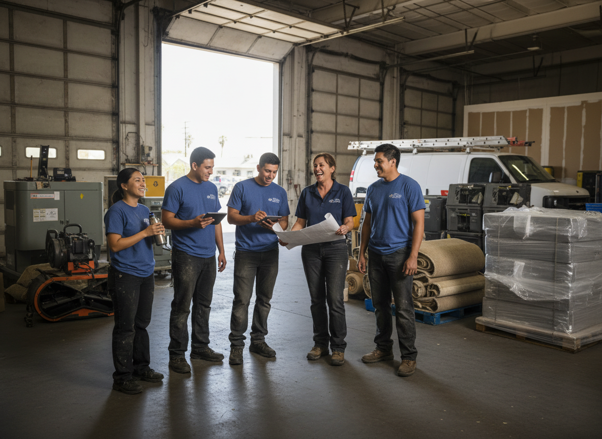 The Water Damage Restoration San Ysidro team at work in San Ysidro