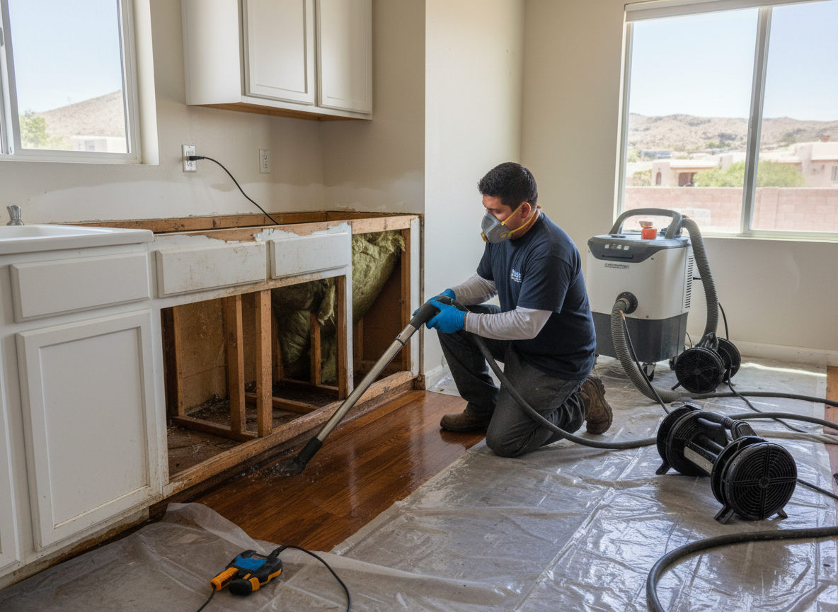 Kitchen water damage repair in San Ysidro