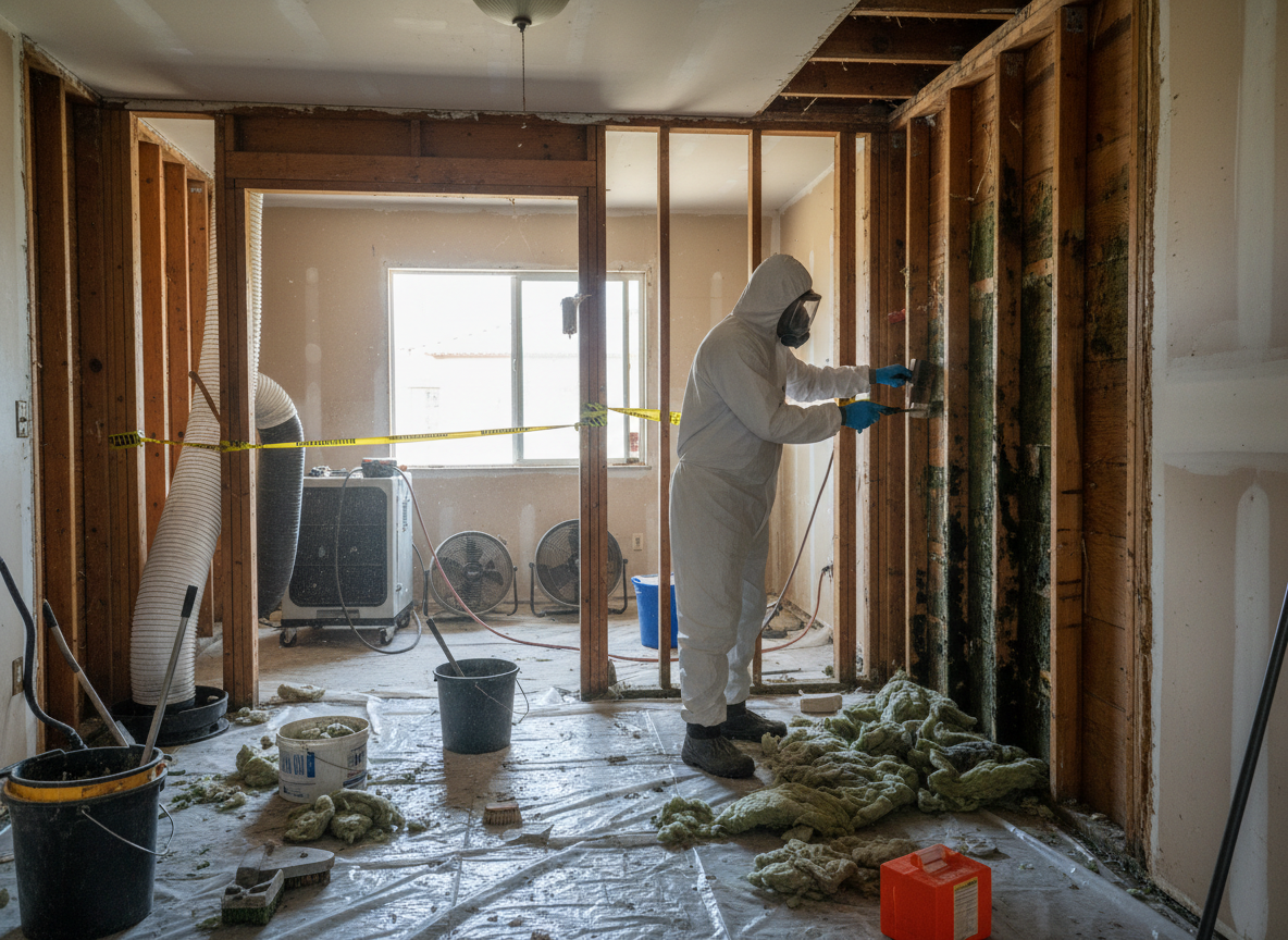 Mold remediation after water damage in San Ysidro